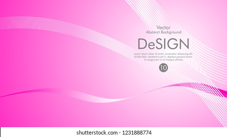 Abstract vector background, color flow waved lines . stock vector