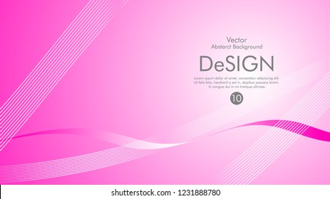 Abstract vector background, color flow waved lines . stock vector