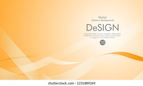 Abstract vector background, color flow waved lines . stock vector