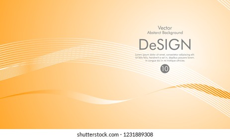 Abstract vector background, color flow waved lines . stock vector