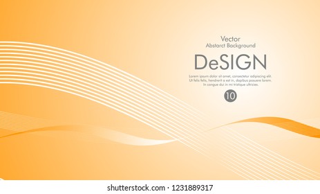 Abstract vector background, color flow waved lines . stock vector