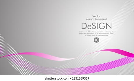 Abstract vector background, color flow waved lines . stock vector
