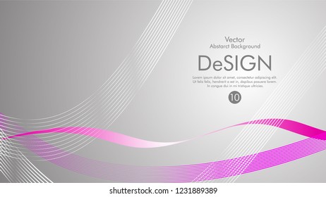 Abstract vector background, color flow waved lines . stock vector