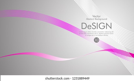 Abstract vector background, color flow waved lines . stock vector