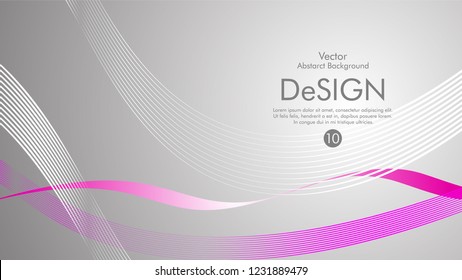 Abstract vector background, color flow waved lines . stock vector