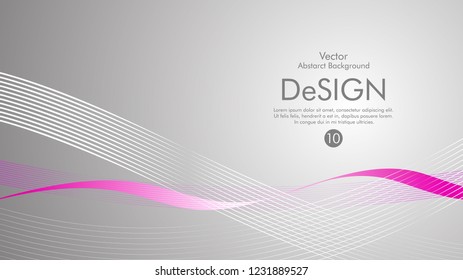 Abstract vector background, color flow waved lines . stock vector