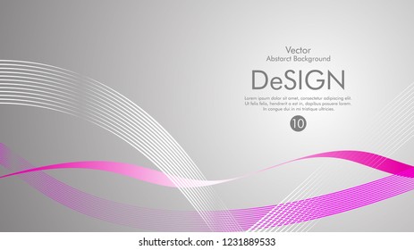 Abstract vector background, color flow waved lines . stock vector