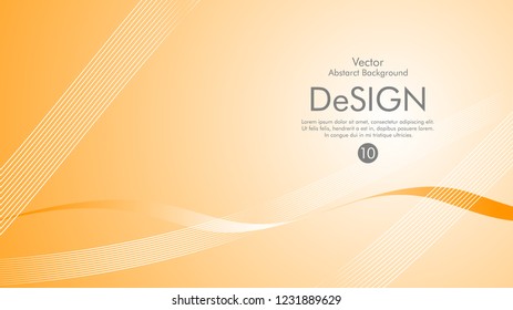 Abstract vector background, color flow waved lines . stock vector