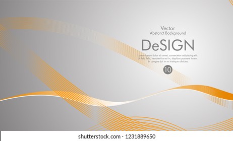 Abstract vector background, color flow waved lines . stock vector
