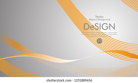 Abstract vector background, color flow waved lines . stock vector