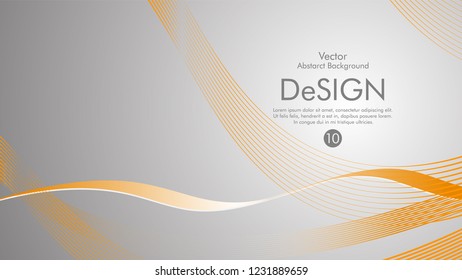 Abstract vector background, color flow waved lines . stock vector