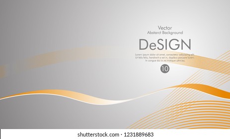 Abstract vector background, color flow waved lines . stock vector