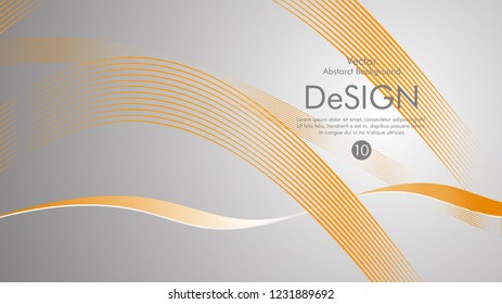 Abstract vector background, color flow waved lines . stock vector