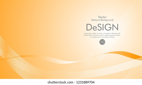 Abstract vector background, color flow waved lines . stock vector