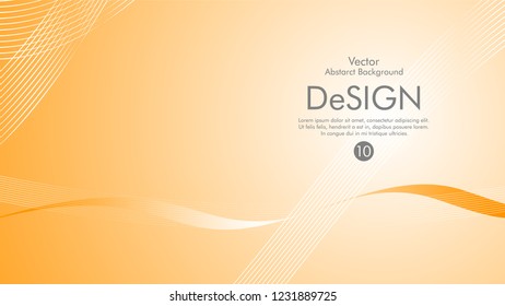 Abstract vector background, color flow waved lines . stock vector