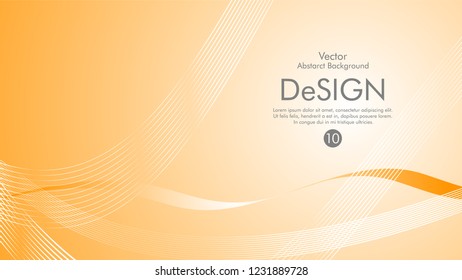 Abstract vector background, color flow waved lines . stock vector