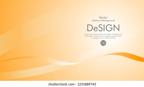 Abstract vector background, color flow waved lines . stock vector