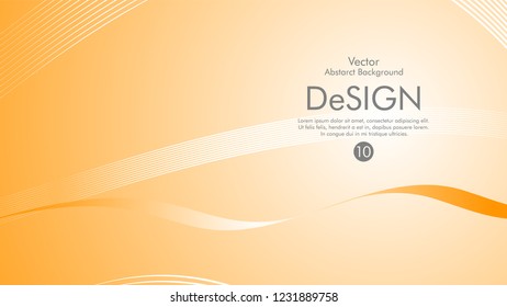 Abstract vector background, color flow waved lines . stock vector