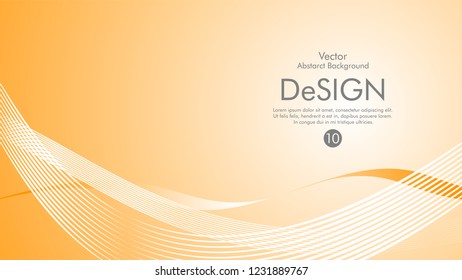 Abstract vector background, color flow waved lines . stock vector