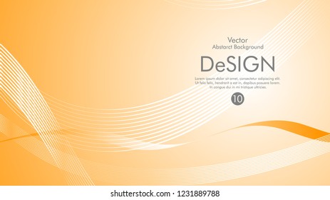 Abstract vector background, color flow waved lines . stock vector