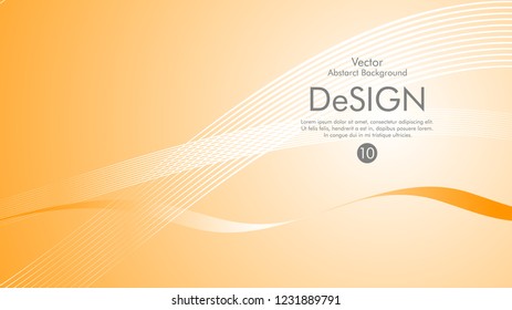 Abstract vector background, color flow waved lines . stock vector