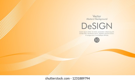 Abstract vector background, color flow waved lines . stock vector