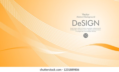 Abstract vector background, color flow waved lines . stock vector