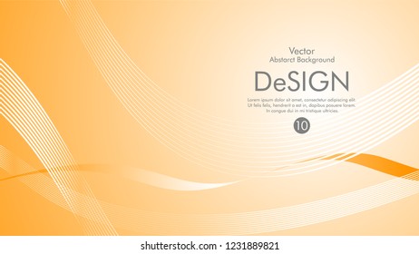 Abstract vector background, color flow waved lines . stock vector