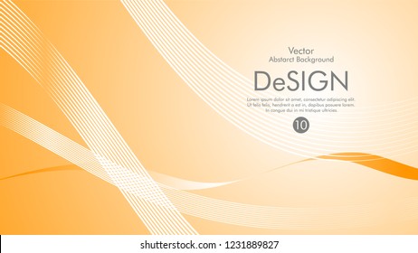 Abstract vector background, color flow waved lines . stock vector