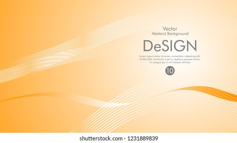 Abstract vector background, color flow waved lines . stock vector
