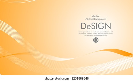 Abstract vector background, color flow waved lines . stock vector
