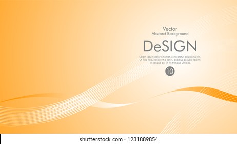 Abstract vector background, color flow waved lines . stock vector