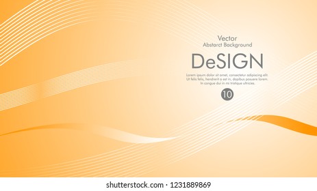Abstract vector background, color flow waved lines . stock vector