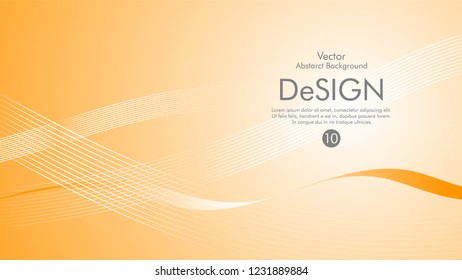Abstract vector background, color flow waved lines . stock vector