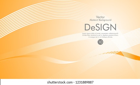 Abstract vector background, color flow waved lines . stock vector