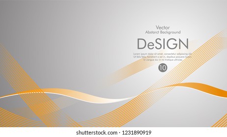 Abstract vector background, color flow waved lines . stock vector