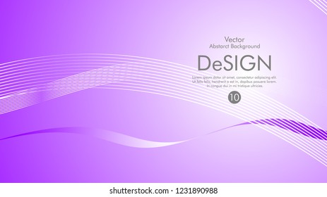 Abstract vector background, color flow waved lines . stock vector