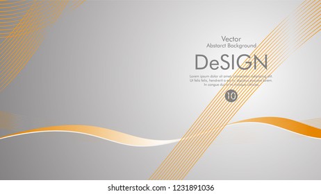 Abstract vector background, color flow waved lines . stock vector