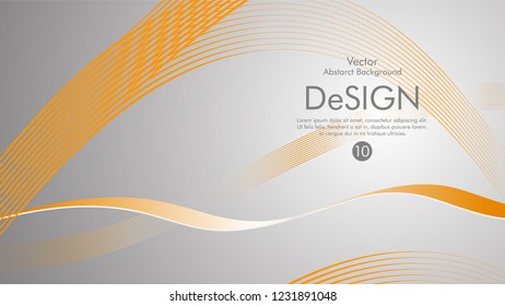 Abstract vector background, color flow waved lines . stock vector