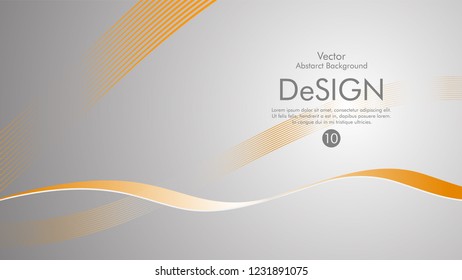 Abstract vector background, color flow waved lines . stock vector