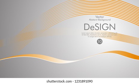 Abstract vector background, color flow waved lines . stock vector