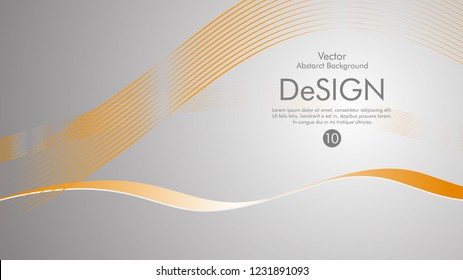 Abstract vector background, color flow waved lines . stock vector