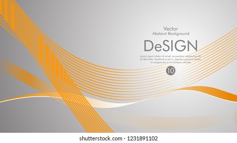 Abstract vector background, color flow waved lines . stock vector