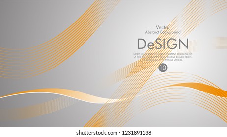 Abstract vector background, color flow waved lines . stock vector