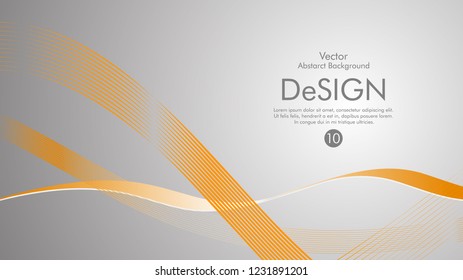 Abstract vector background, color flow waved lines . stock vector