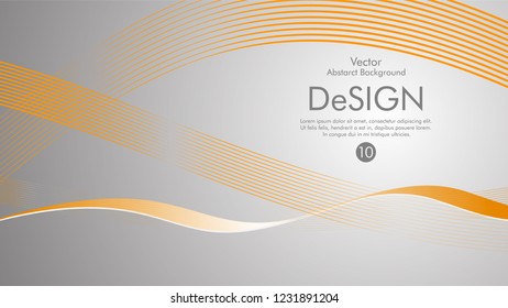 Abstract vector background, color flow waved lines . stock vector