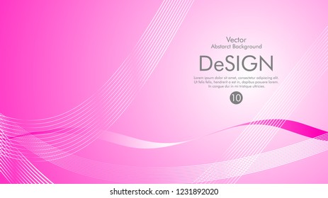 Abstract vector background, color flow waved lines . stock vector
