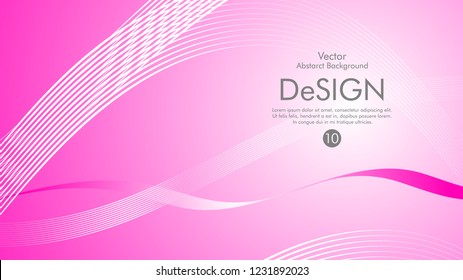 Abstract vector background, color flow waved lines . stock vector