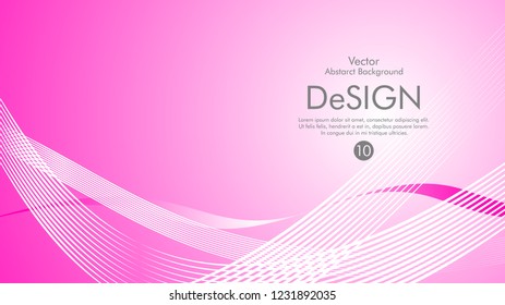 Abstract vector background, color flow waved lines . stock vector