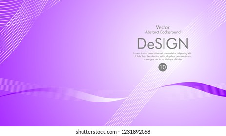 Abstract vector background, color flow waved lines . stock vector